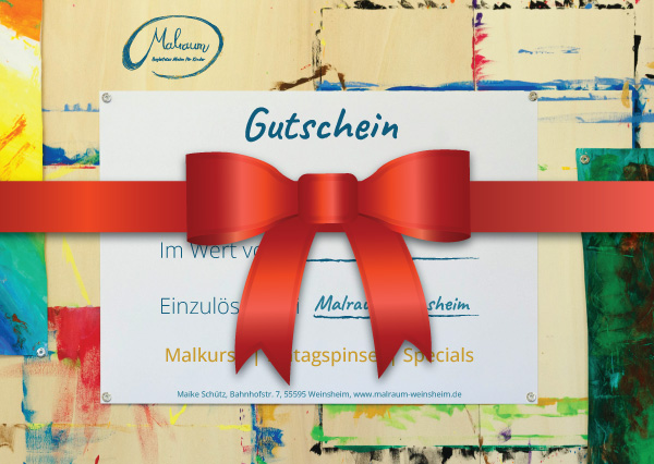 Malraum Weinsheim Geschenkgutscheine